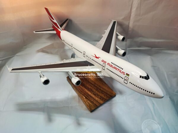 Model of B747-200 Air Mauritius with detailed craftsmanship.